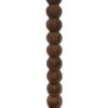 Round Side Table, Small Drink Table for Small Spaces, Modern Accent Nightstand with Solid Wood Leg for Living Room, Bedroom, Corners, and Office (Rustic Brown)