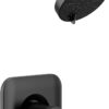 Moen T2472EPBL Genta LX Posi-Temp Pressure Balancing Eco-Performance Modern Shower Only Trim Valve Required, Matte Black