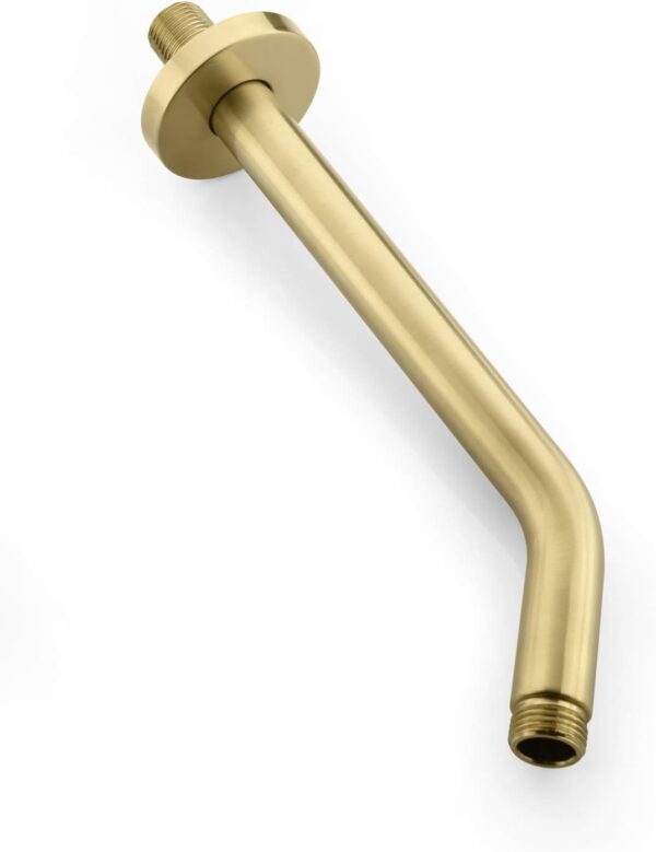 sumerain Pressure Balance Shower and Tub Faucet Set Brushed Gold with Tub Spout, 8" Shower Head, High Flow