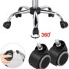 Yaheetech Adjustable Task Chair PU Leather Low Back Ribbed Armless Swivel Black Desk Chair Office Chair Wheels