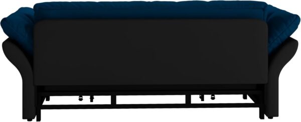 3 in 1 Convertible Sleeper Sofa Bed Queen Size - Modern Cloud Futon Loveseat Couch Pull Out Sofabed Lounge Chaise w/Thicked Cushions and 2 Throw Pillows for Living Room Office RV Small Places