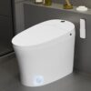 EPLO Smart Toilet,Bidet Toilet Pump-assisted,Blackout Flush,Heated Seat,Dual Auto Flush,Warm Water,Foot Sensor Operation,Modern Tankless Elongated Toilets with LED Display for Bathrooms E16BP