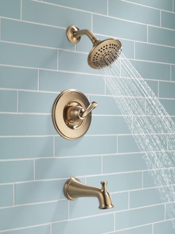 Delta T14494-CZ Linden Shower Faucet, Without Rough, Champagne Bronze
