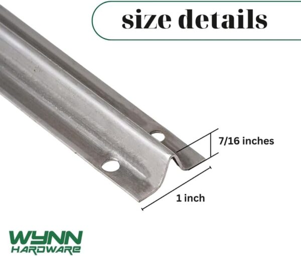 Stainless Steel Screw-on Track Cover for Sliding Patio Glass Doors - Replacement Hardware for Fixing Sliding Glass Door Track (6 Feet)