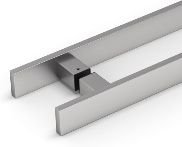Modern & Contemporary Square/Rectangle Flat Bar 914mm / 36 inches Push-Pull Stainless-Steel Door Handle for Wood and Glass Doors - Brushed Satin Finish