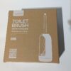 HAMITOR Toilet Bowl Brush Holder Set: Bathroom Deep Cleaning Toilet Cleaner Scrubber Under Rim with Curved Bristle for Dead Corner Clean - Hidden Rv Toilet Decorative Accessories with Caddy- White