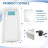 Inflatable Shower Bathtub Kits, Large Bathing Basin System for Bedridden, Handicap, Elderly, Disabled Patients Body Washing, Caregiver Assistive Aid