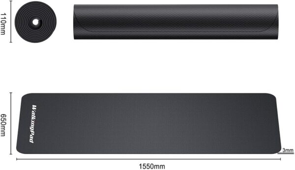 WalkingPad Treadmill Mat Non Slip Carpet Mat Anti-Skid Quiet Exercise Workout Gym Sport Fitness Accessory for Fitness Equipment (The Product Contains MATS only, not Treadmills)