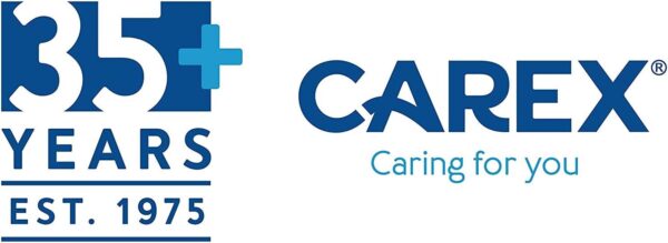 Carex Toilet Seat Riser - Adds 5.5 Inch of Toilet Height - Raised Toilet Seat with 300 Pound Weight Capacity, Slip-Resistant, Toilet Riser, Elevated Toilet Seat