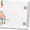 Pcs Small Stainless Steel Hinges Double-Sided Clamp Hinge for Glass Doors Interior Exterior Door Hardware Easy Install Modern Design