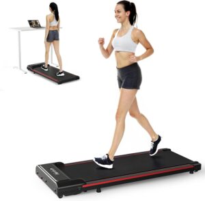 FEZIBO Walking Pad Treadmill, Under Desk for Home Office, 2 in 1 Portable, With Remote Control, Running Machine With LED Display