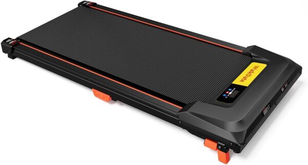 Walking Pad Treadmill, WalkDate Incline Walking Pad Under Desk Treadmills 330 Lbs Capacity, 2.5HP Low Noise Portable Running Machine for Home and Office, with LED Display, Remote Control, Beige