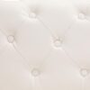 Morden Fort Button Tufted Faux Leather Modern Luxury Couch, 3 Seater Sofa with Deep Seats Couches for Living Room, Office, Apartment, White