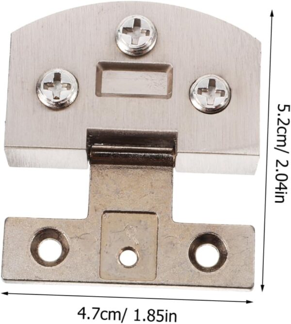 DOITOOL Modern Style No Drilling Glass Door Hinge 4pcs Stainless Steel Easy Install for Shower Doors
