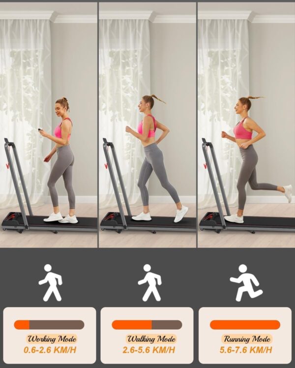 NAYSAYE Walking Pad Treadmill, Led Display Walking Jogging Running Machine with Remote Control,2.5hp Readmills for Home & Office Walking Jogging Running Machine