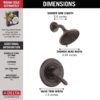 Delta T17238-RB Lahara Shower Faucet, Without Rough, Venetian Bronze