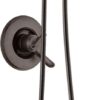 Delta Faucet Linden 17 Series Dual-Function Shower Faucet, Shower Trim Kit with 4-Spray In2ition 2-in-1 Dual Hand Held Shower Head with Hose, Venetian Bronze T17294-RB-I (Valve Not Included)
