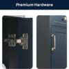 ALBAD 16-Inch Modern Bathroom Vanity with Sink, Compact Bathroom Vanity Set with Storage, Freestanding Small Space Bath Cabinet, Single Sink Cabinet with Adjustable Shelf (Navy Blue, 16 Inch)