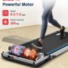 REDLIRO Under Desk Treadmill 2 in 1 Walking Pad, Portable, Folding, Electric, Motorized, Walking and Jogging Machine with Remote Control for Home and Office Workout