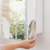 Medicine Cabinets For Bathroom With Mirror, Semi Recessed Cabinet or Surface Mounted With Storage - 16" x 29",Bathroom Medicine Cabinet With Mirror Medicine Cabinet