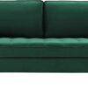 Modway EEI-3764-GRN Valour Performance Velvet Sofa, Green