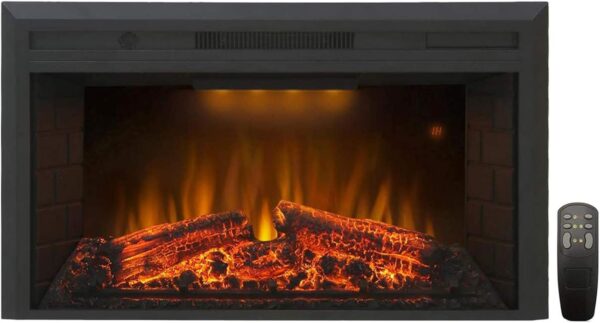 61Bk6ydmt1L._AC_SL1500_.jpg Valuxhome Electric Fireplace, Fireplace Insert with Overheating Protection, 36 Inches Wide 21 Inches High with Fire Crackling Sound, Remote Control, 750/1500W, Black