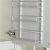 ClosetMaid Adjustable 3 Shelf Spice Rack Organizer Kitchen Pantry Storage for Cabinet Door or Wall Mount with Metal Shelves, White (2 Pack)