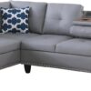 3 Piece Modular Sectional Sofa with Right Chaise, L-Shaped Nailhead Decor Faux Leather Upholstered 5 Seater Corner Sofa&Couch with Cupholders and Storage Ottoman for Home/Apartment/Office Living Room