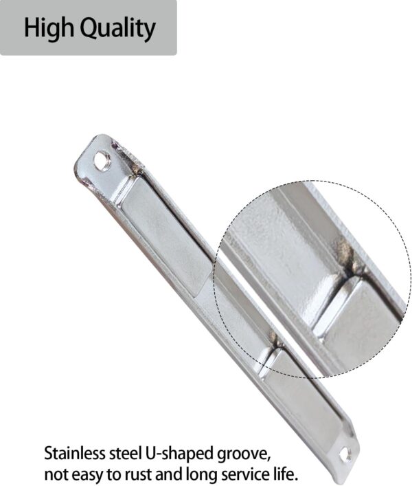 Shower Door Magnet Replacement Stainless Steel U-Channel -with Magnet and Screws Shower Door Magnetic Latch for Swing Shower Doors Glass Shower Door Magnetic Strip