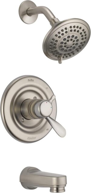 DELTA FAUCET T17430-SS Classic Tub & Shower, 5.00 x 7.50 x 5.00 inches, Stainless