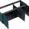 48" Floating Bathroom Vanity Without Sink, 48 inch Wall Mounted Bathroom Cabinet, Modern Lake Blue Cabinet with 3 Soft Close Doors, Basin not Include(MA10348DLBE-C)