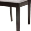 Baxton Studio Olympia Dining Set, 5-Piece, Grey/Espresso Brown