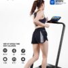 DeerRun 3 in 1 Walking Pad Treadmill, 300 Weight Capacity Foldable Treadmill, 3.0HP Low Noise Under Desk Treadmills for Home Office with Remote & APP