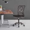 BestOffice Ergonomic Office Chair Desk Chair Mesh Computer Chair Armless Back Support Modern Executive Rolling Swivel Chair with Lumbar Support（Black）