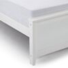 Plank+Beam Solid Wood Queen Bed Frame, Platform Bed with Headboard, White