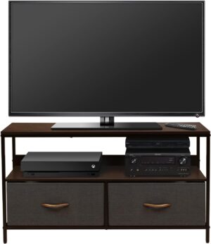 Sorbus TV Stand Dresser with 2 Drawers - Television Riser Chest with Storage - Bedroom, Living Room, Closet, & Dorm Furniture