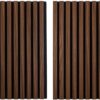 IZODEKOR 60x60cm Wood Acoustic Wall Panels (2-Pack) - Sound Absorbing Decorative Accent Panels for Interior Wall Décor, 3D Slat Design, Noise Reducing Wall Panels for Home & Office