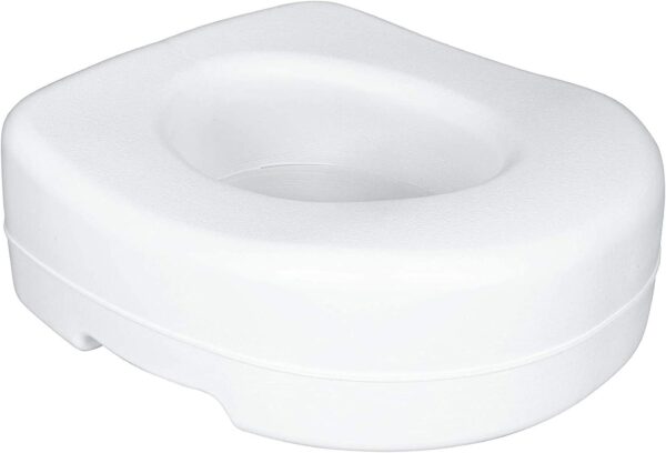 Carex Toilet Seat Riser - Adds 5.5 Inch of Toilet Height - Raised Toilet Seat with 300 Pound Weight Capacity, Slip-Resistant, Toilet Riser, Elevated Toilet Seat