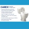 Carex Toilet Seat Riser - Adds 5.5 Inch of Toilet Height - Raised Toilet Seat with 300 Pound Weight Capacity, Slip-Resistant, Toilet Riser, Elevated Toilet Seat