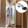 Homoyoyo 4pcs Slow Closing Cabinet Hinge Damping Hinges for Glass Doors Corrosion-Proof Steel Modern Design Easy to Install