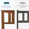 LINSY Queen Bed Frame, Wood Platform Bed Frame with Headboard, Solid Wood Bed with Wood Slat Support, No Box Spring Needed, Easy Assembly, Walnut, Queen