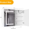 Snughome Bathroom Medicine Cabinet with Mirror and LED Light, Wall Mount Medicine Cabinet with Defogging, Adjustable Shelves, Memory Dimmable 3 Color Temp, Built-in Power Outlets, 31.5''x23.6''x5.9''