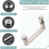 Luyckfrazy Shower Glass Door Handle - SUS304 Stainless Steel - Modern Entrance Glass Door Knob Push and Pull Bathroom Door Knobs - Towel Bar