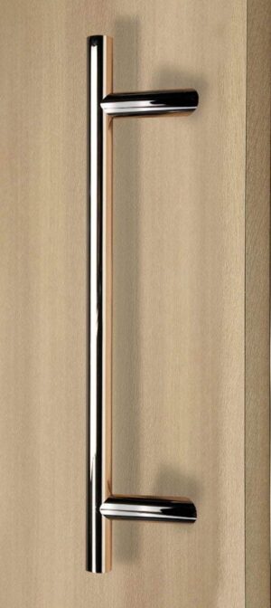 45º Offset/Modern & Contemporary Round Bar/Ladder/H-Shape / 914mm Push-Pull Stainless-Steel Door Handle - Polished Chrome Finish (36 inches)