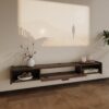55'' Floating TV Stand,Wall Mounted TV Console,Floating TV Cabinet,Under TV Shelf for Bedroom Living Room(Walnut)