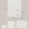 SONGMICS Cube Storage Organizer, Set of 12 Plastic Cubes, Closet Storage Shelves, DIY Plastic Closet Cabinet, Modular Bookcase, Shelving with Doors for Bedroom, Living Room, Cream White ULPC342W02