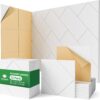 12 Pack Soundproof Wall Panels Self-Adhesive, 12" X 12" X 0.4" Sound proof panels for walls, High Density Acoustic Panels, Sound Absorbing Panel for Studio, Home, Offices(White)