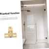 Heavy Duty Pivot Door Hinge Stainless Steel Two Way Opening Hardware for Shower Glass Doors with Screws Modern Design Fit Elegant Appearance