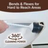 Horsepower Unicorn, AS-SEEN-ON-TV, Motorized Toilet Brush, Powerful Spinning Action, 360 Degree Cleaning Power, Flexible Silicone Bristles, Eliminate Stains & Residue, No Scrubbing, Rechargeable