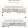 Merax 118" Modern L-Shaped Chenille Sectional Sofa, Cloud Couch with Double Cushions, Reversible Chaise, 5 Seat Upholstered, for Living Room, Apartment, Beige